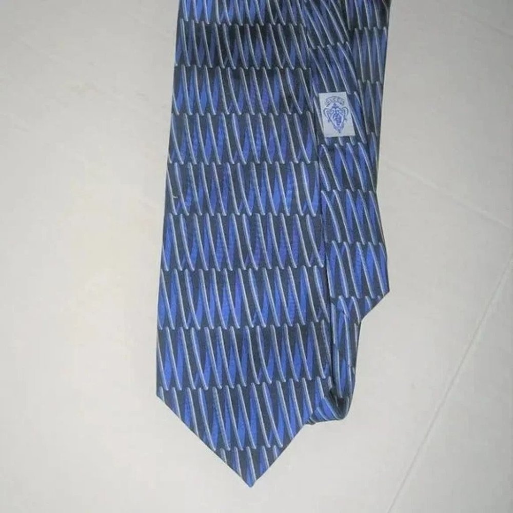❤️New GUCCI ITALY 100% Seta Silk Soie Navy / Black Mens Necktie Tie
